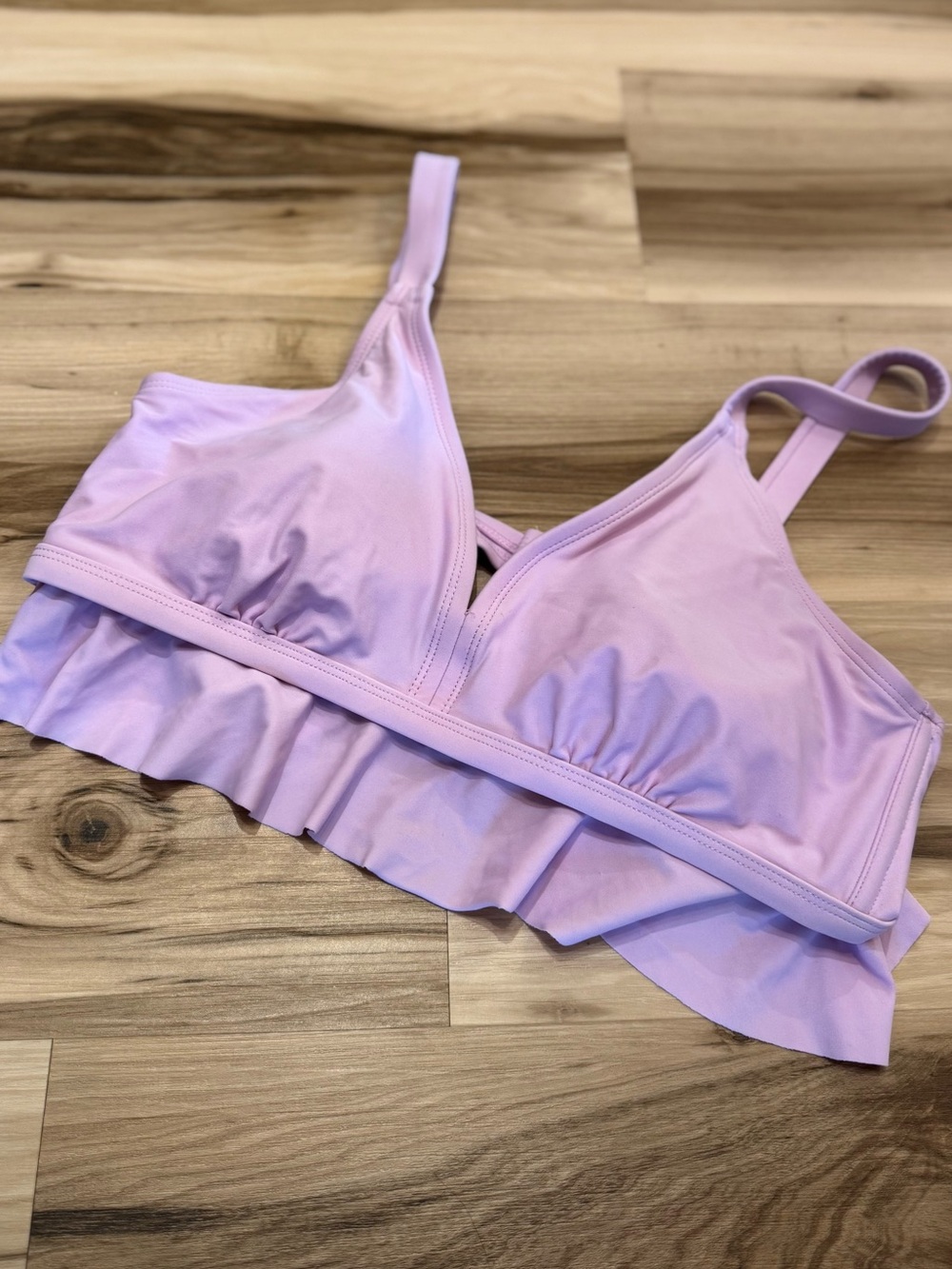 Xhilaration Lavender Ruffle Bikini Top size XL women’s